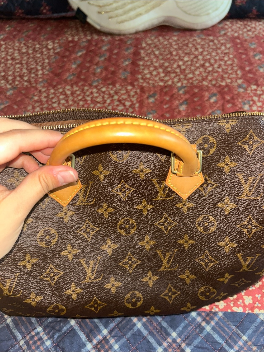Louis Vuitton Monogram Canvas Satchel in Brown and Tan - Picture 4 of 5